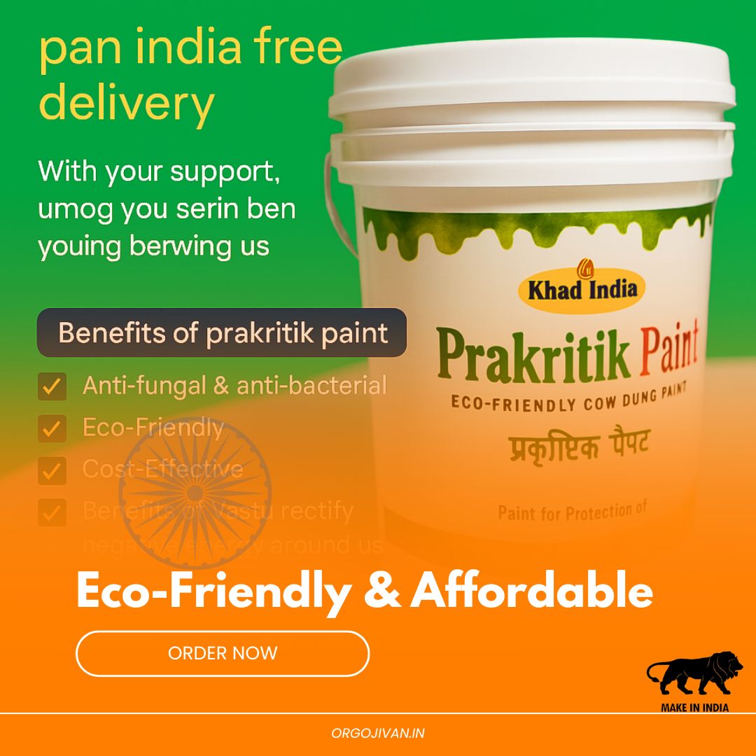 Khadi Prakritik Paint: Embrace Nature's Hues, Embrace Healthier Living.